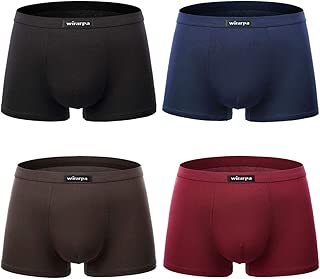 wirarpa Men's Breathable Modal Microfiber Trunk Underwear Covered Band Multipack