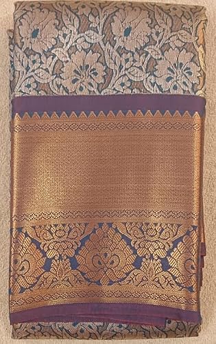 Generic maroon kanjivaram silk saree in soft silk – image 4