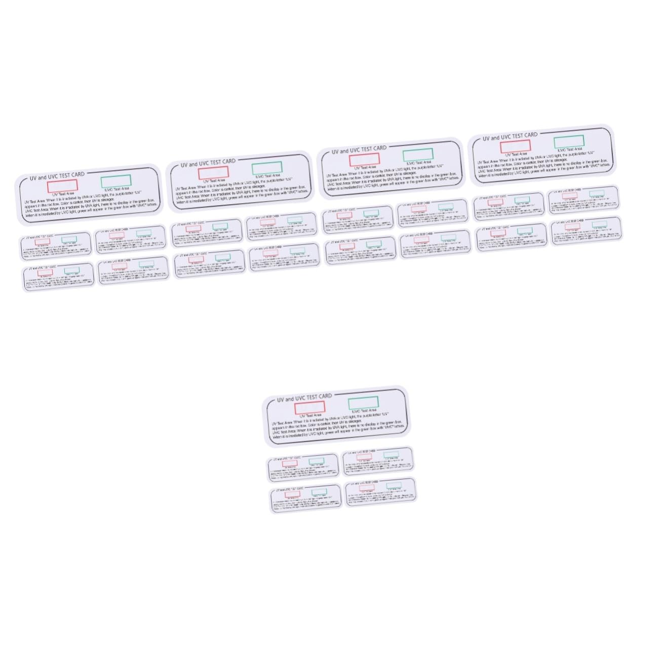Alipis 5 Set Scheda Uv Test Leggero Striscia Reattiva Uva Schede Di Prova Uvc-uva Scheda Indicatrice Scheda Di Rilevamento Uv Schede Indicatrici Uvc-uva Indicatore Led Carta 5 Pezzi*5