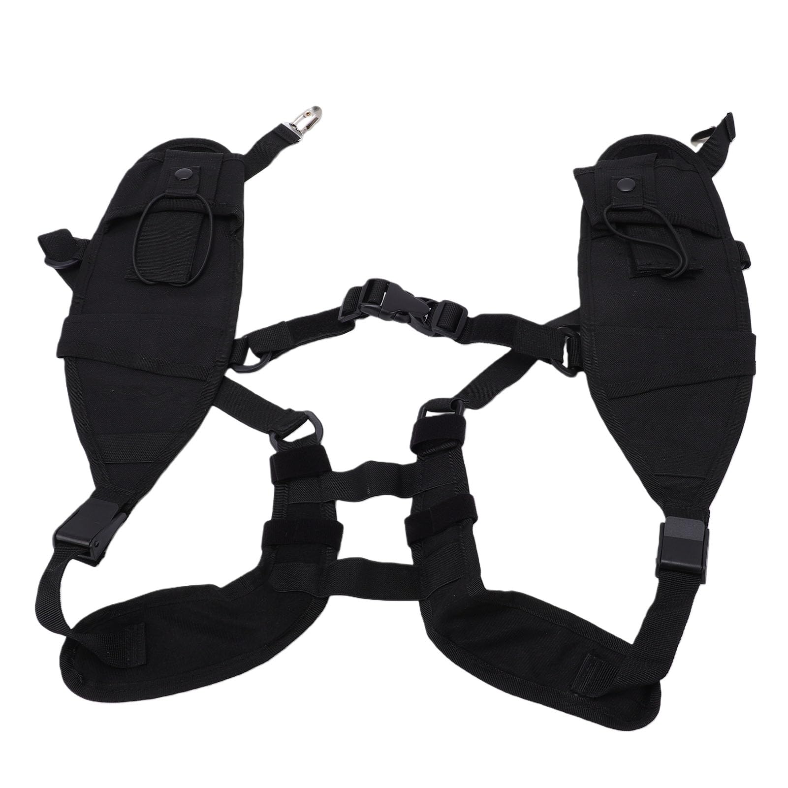 Jectse Gilet per Imbracatura Toracica per Radio Gilet per Radio con Tracolla Spallacci Regolabili Fibbie a Sgancio Rapido Tasche Multiple di Sospensione Doppio per Costruzioni