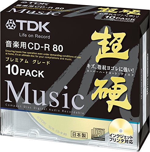 TDK Blank CDR Discs for Audio Music 24x Cd-r Gold Label 80min Japan