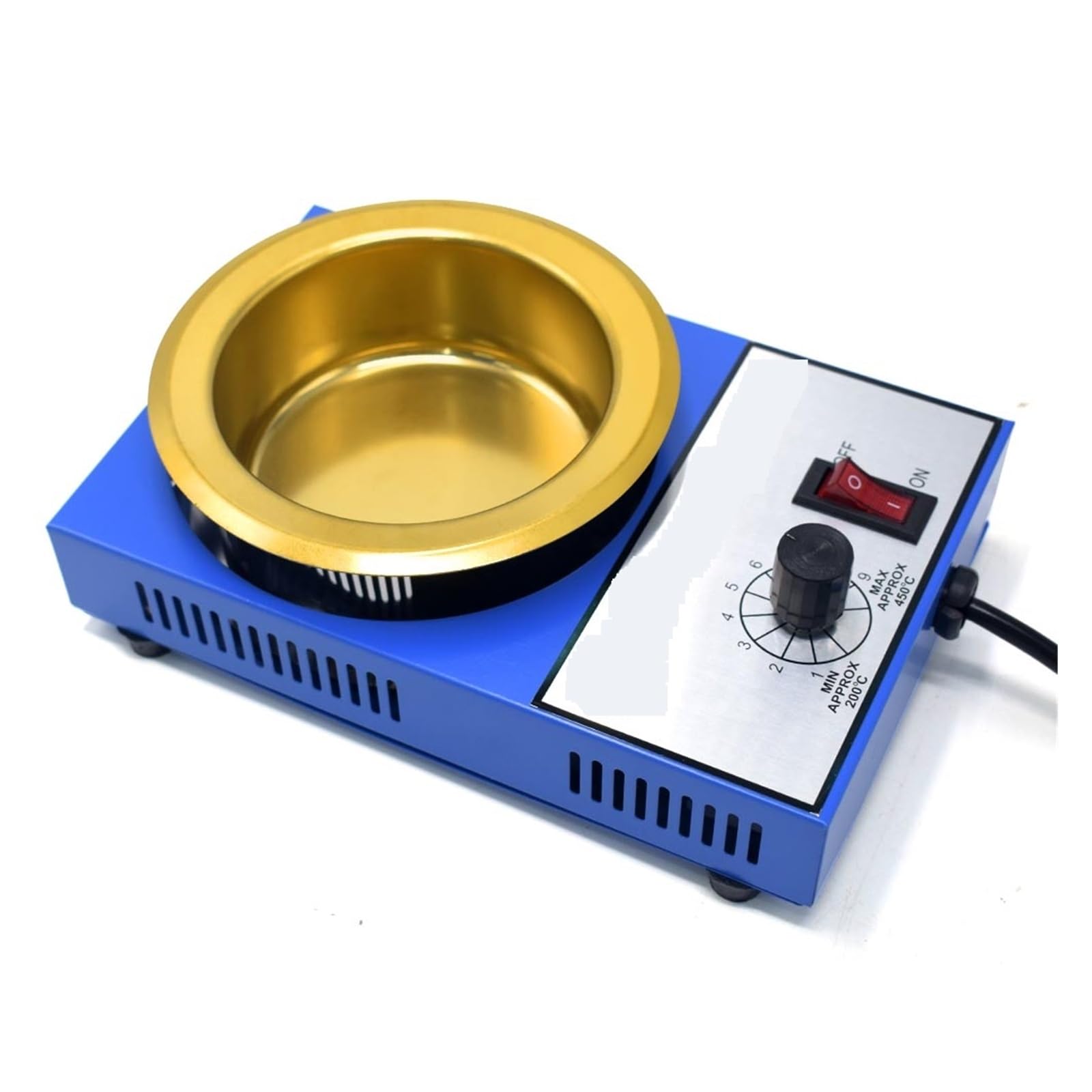 Mjfvn Size 50 Mm 150W Solder Pot Tin Melting Furnace Thermoregulation Soldering Desoldering Bath 100/50 Mm 200~450 Centigrade(Size 50 Mm 150W)
