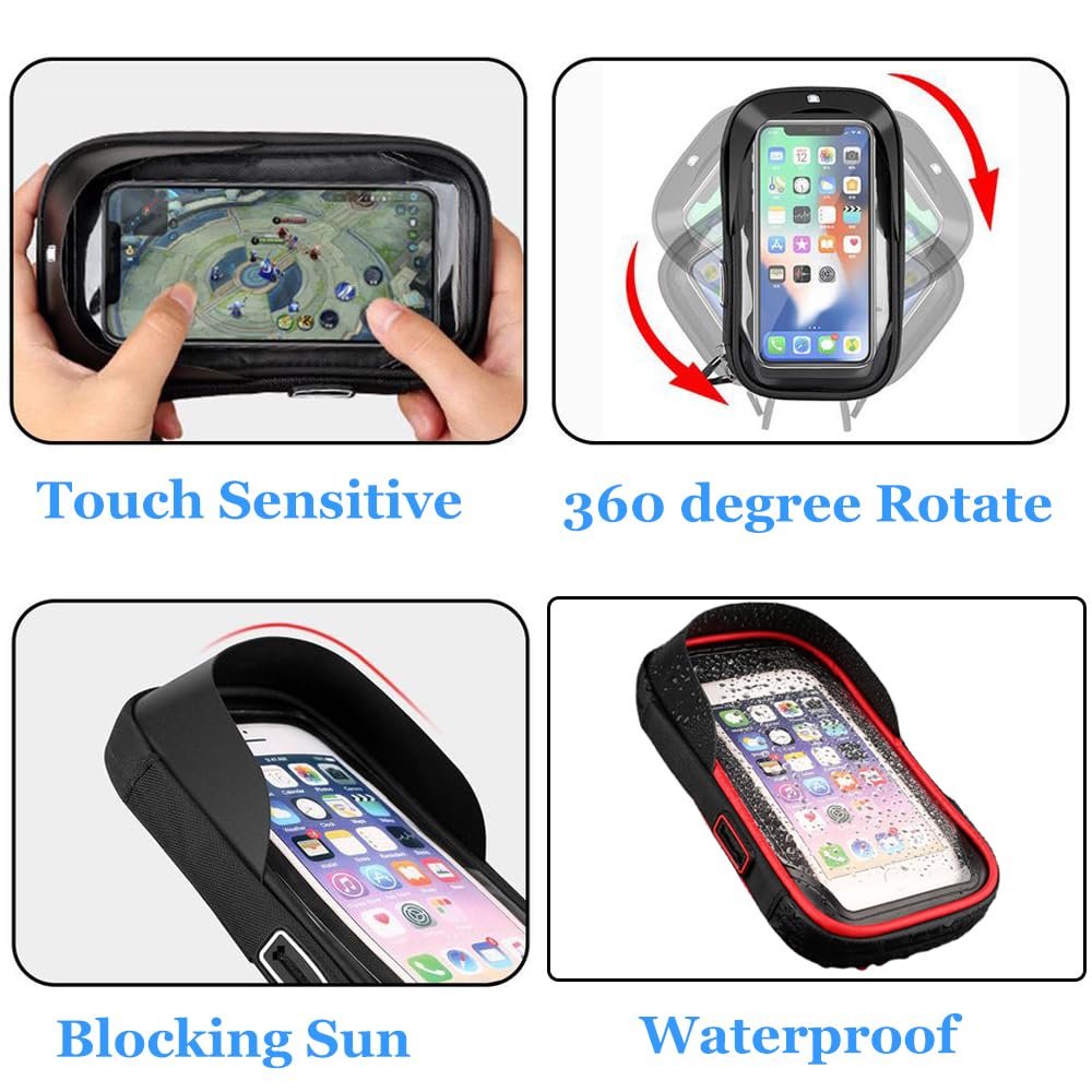 Porta Cellulare Per Bici ROTTO - Impermeabile, Rotazione 360°, Per Telefoni Fino A 7 Pollici - Foto 7
