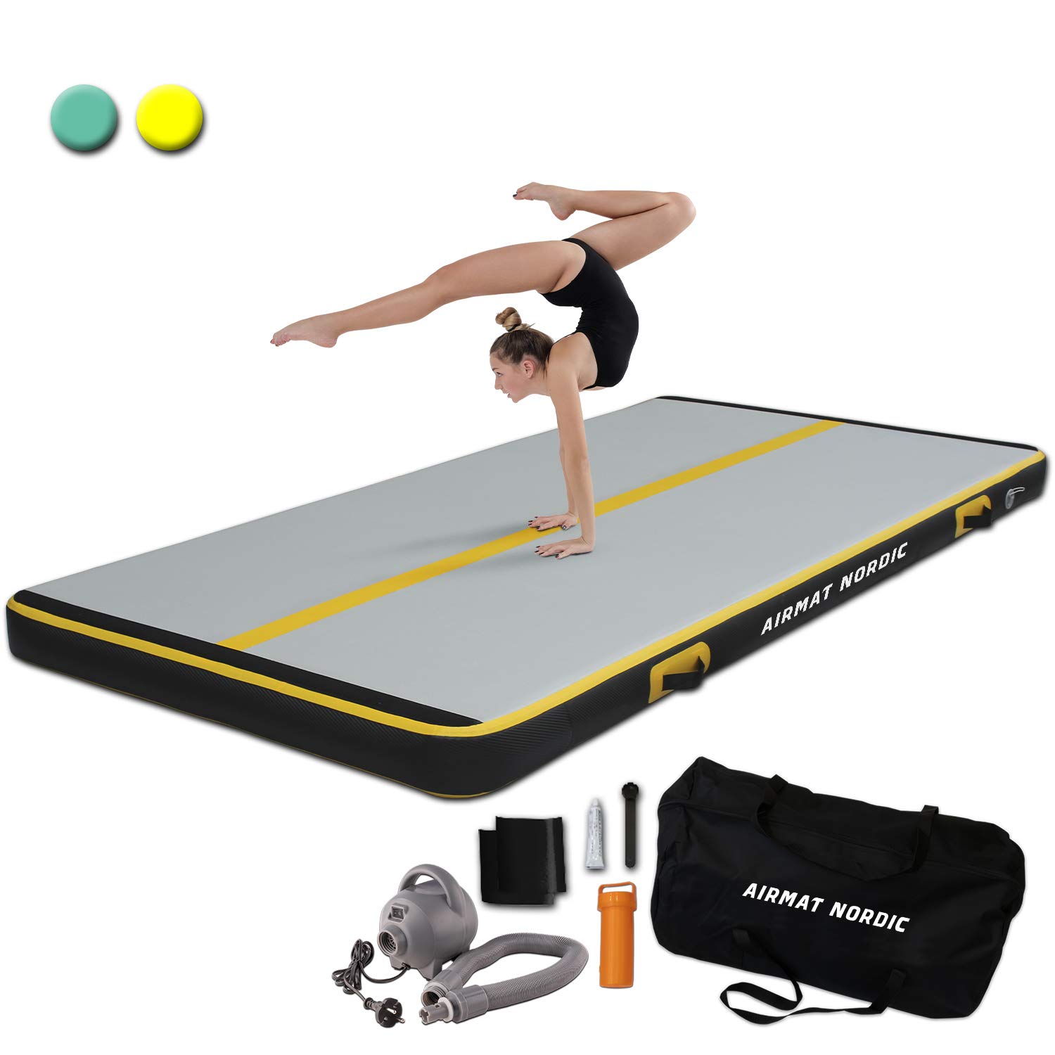 Buy AirMat Nordic Carbon Air Mat Tumble Track 10ft/13ft/16ft/20ft/26ft with Electric Air Pump