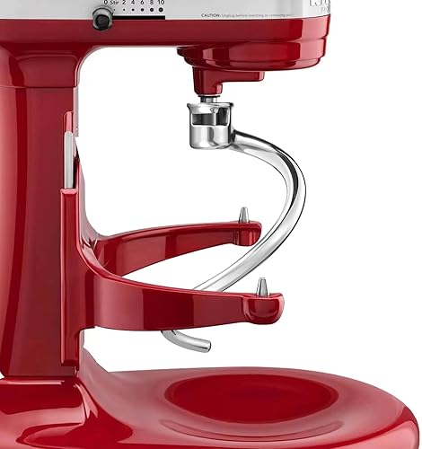 Miniatura 3 de Gancho de masa de repuesto para mezcladores KitchenAid de 7 cuartos de galón, gancho de masa en espiral y acero inoxidable para mezcladores