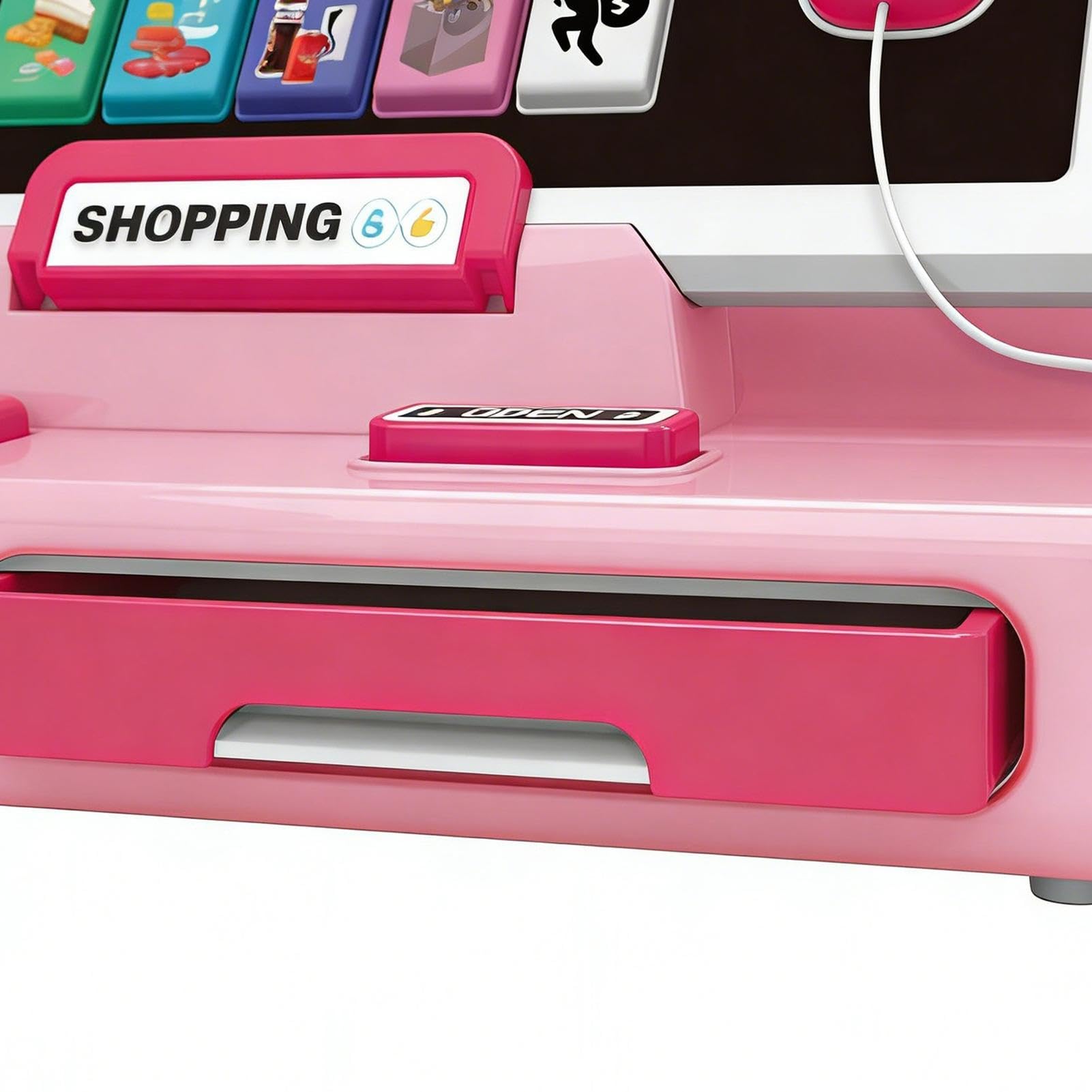 de Juguetes/Dispositivo POS Para Niños, Cesta De La Compra Con Función Calculadora