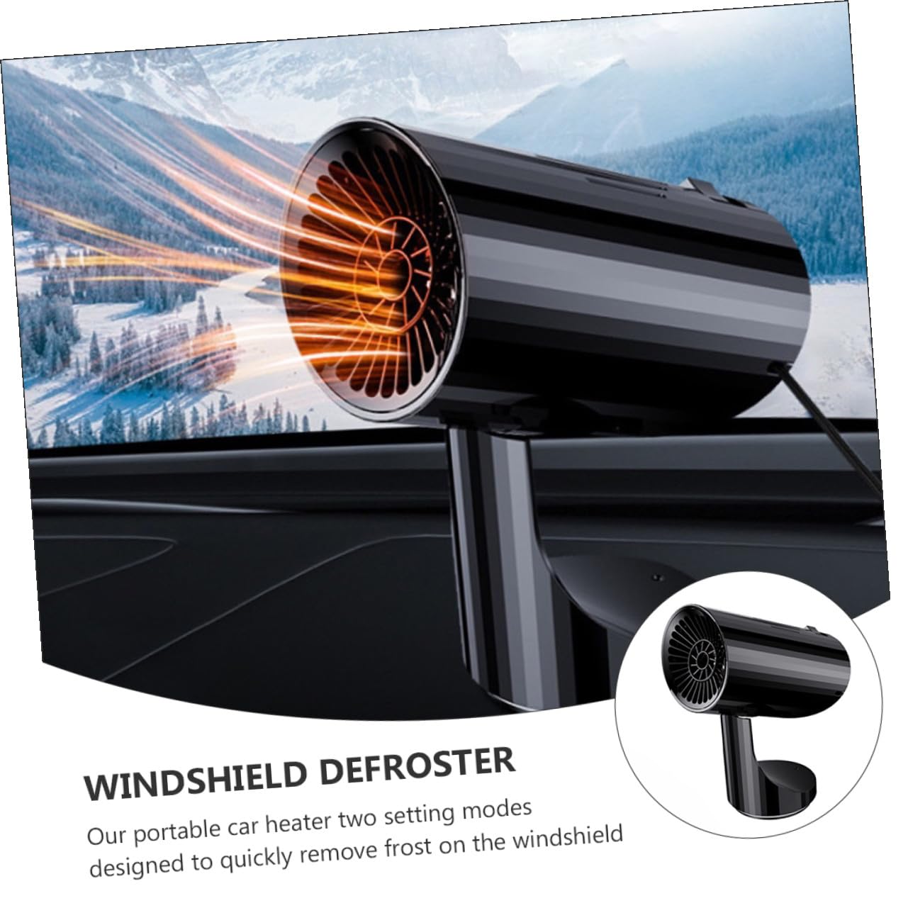 ERINGOGO Chauffage Voiture Dégivreur Pare-brise Portable pour Automobile Chauffage Rapide