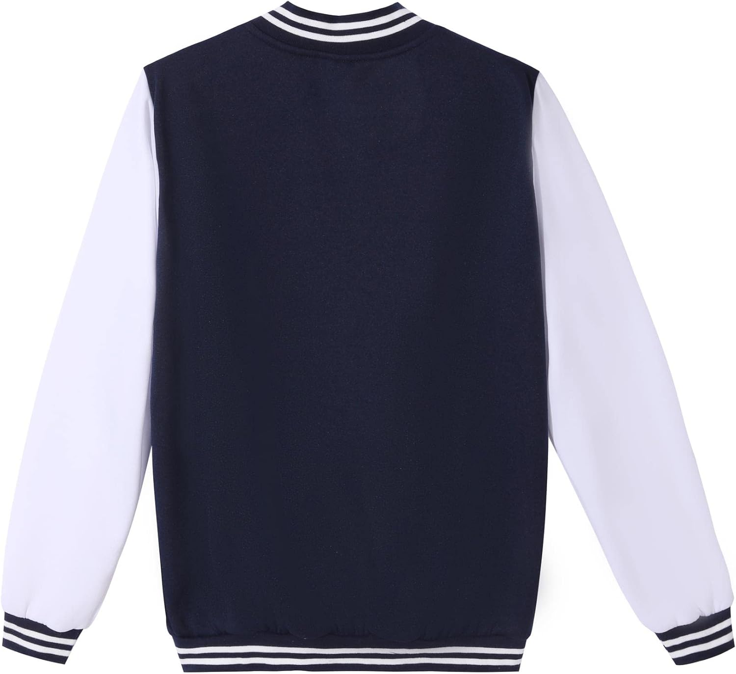 Mowbeat Women Baseball Jacket Varsity Uniform Unisex Adult Long Sleeve Casual Loose Cardigan Men's Track Jacket - Image 3