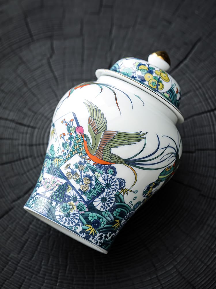 CMBSSTFC Słoik cukru chiński Retro ogólny słoik na herbatę ceramiczny szczelnie zamknię słoik słoik do przechowywania czarna herbata biała herbata słój salon słoik na cukierki pojemnik na herbatę