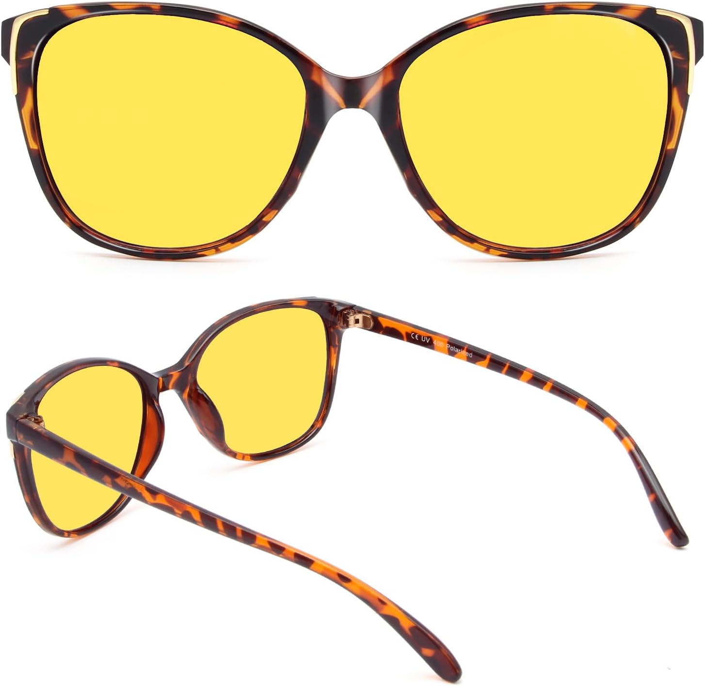 Face Shadow Night Driving Glasses for Women Polarized UV400 Protection HD Night Vision - Image 5