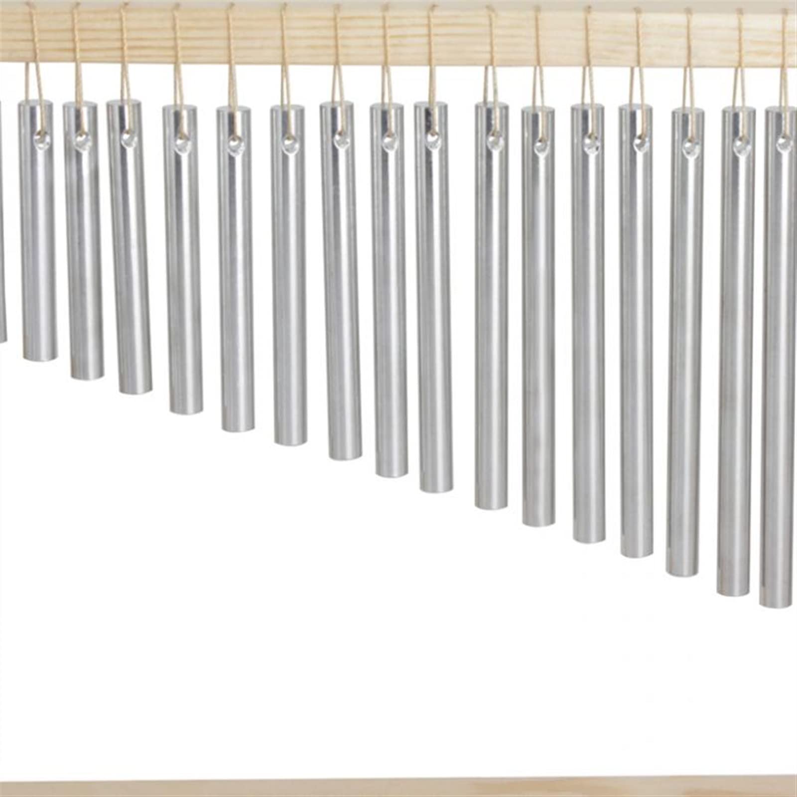 Percussão Musical Campanelli Eolici A 20 Toni Cornice In Legno Argentata Che Suona Un Campanello A Vento Con Decorazione Per Strumenti A Bastone Xilofoni