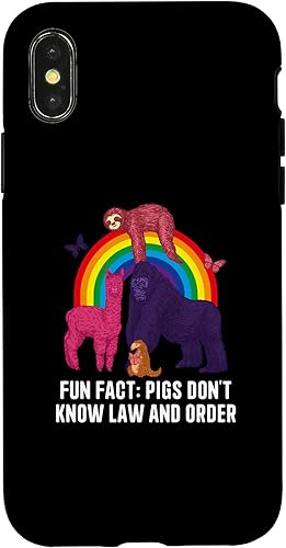 Miniatura 7 de iPhone 12 mini Pigs Dont Know Law and Order Funny Animal Pun Humor Case