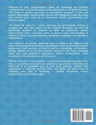 Unofficial Practice Review Questions for the Series 66 Uniform Combined State Law Exam