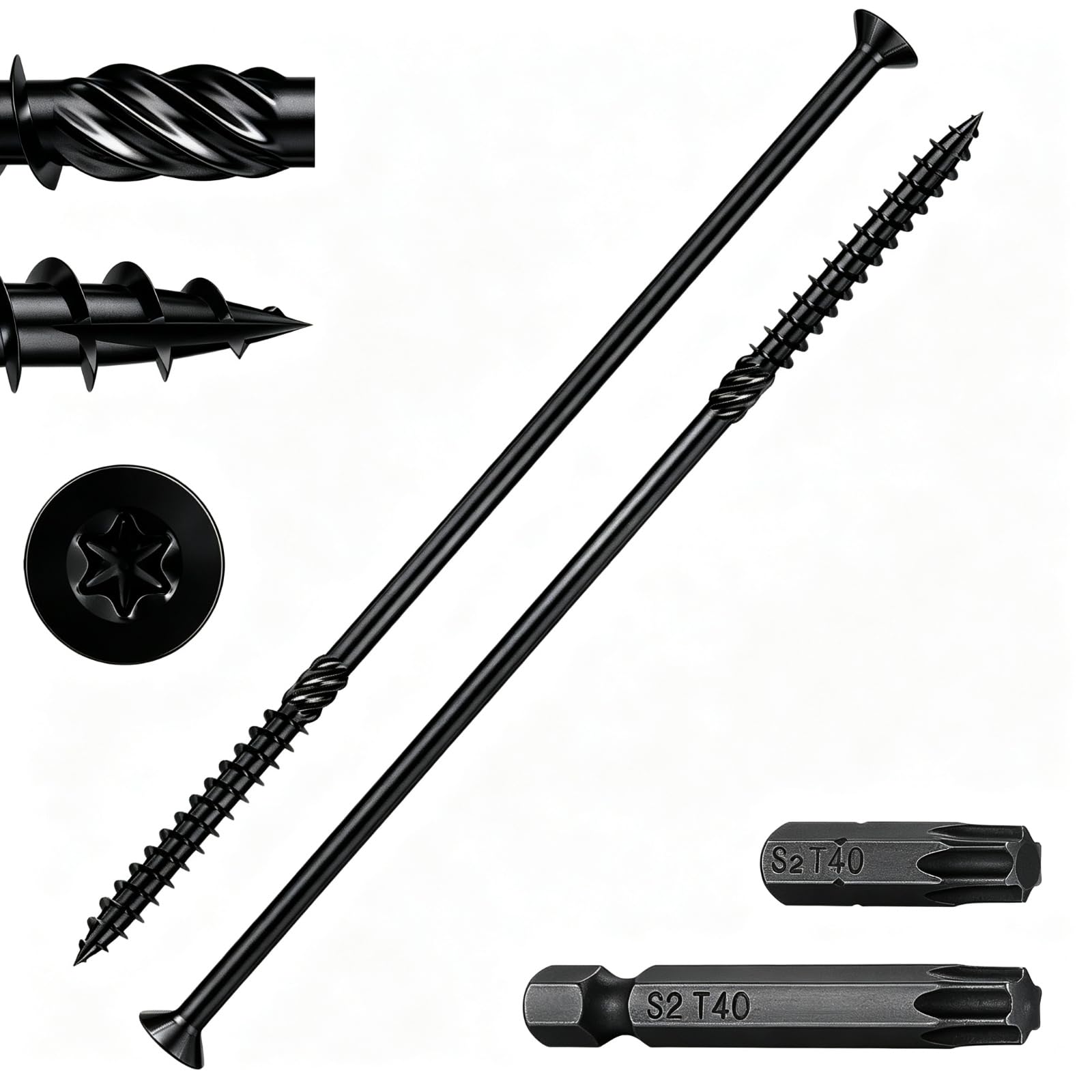 Wensilon Deck Screws - 137PCS Bronze Exterior -24 Wensilon Deck Screws - 137PCS Bronze Exterior -24