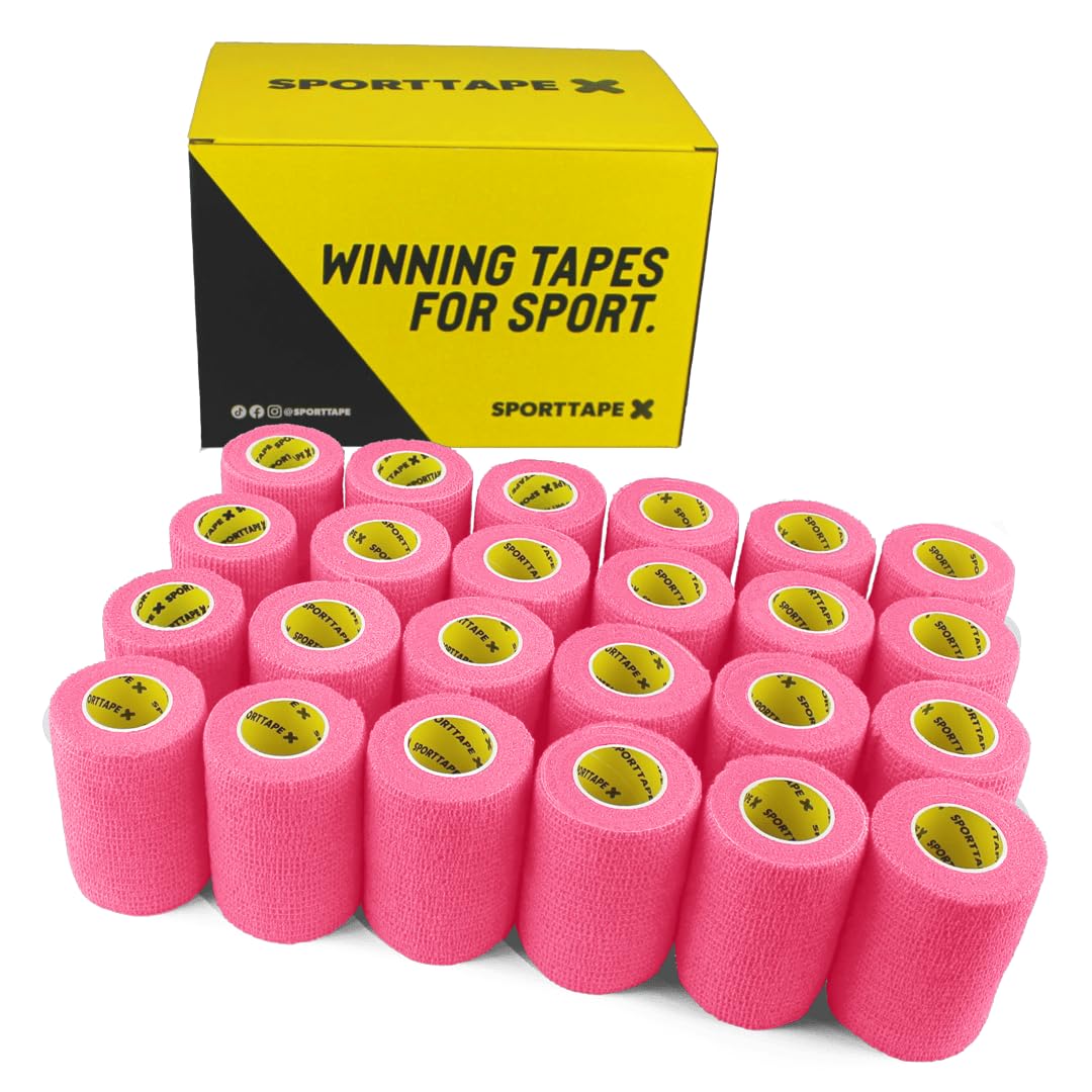 SPORTTAPE 6 Rolls Self-Adhesive Cohesive Bandage, 7.5cm x 4.5m, Beige - Compression & Vet Wrap for Dogs, Horses, Sports Stretch Tape for Football, Ankles, Joints, Fingers, Wrists & Sock Tape — view 26