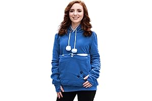 Cat Carrier Sweatshirt for Women: ALYC Hoodies with Large Pet Holder Pouch