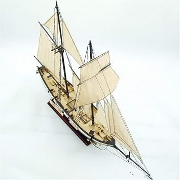 EsportsMJJ 380x130x270mm DIY Ship Assembly Model Kits Classical Wooden Sailing Boats Scale Model Decoration