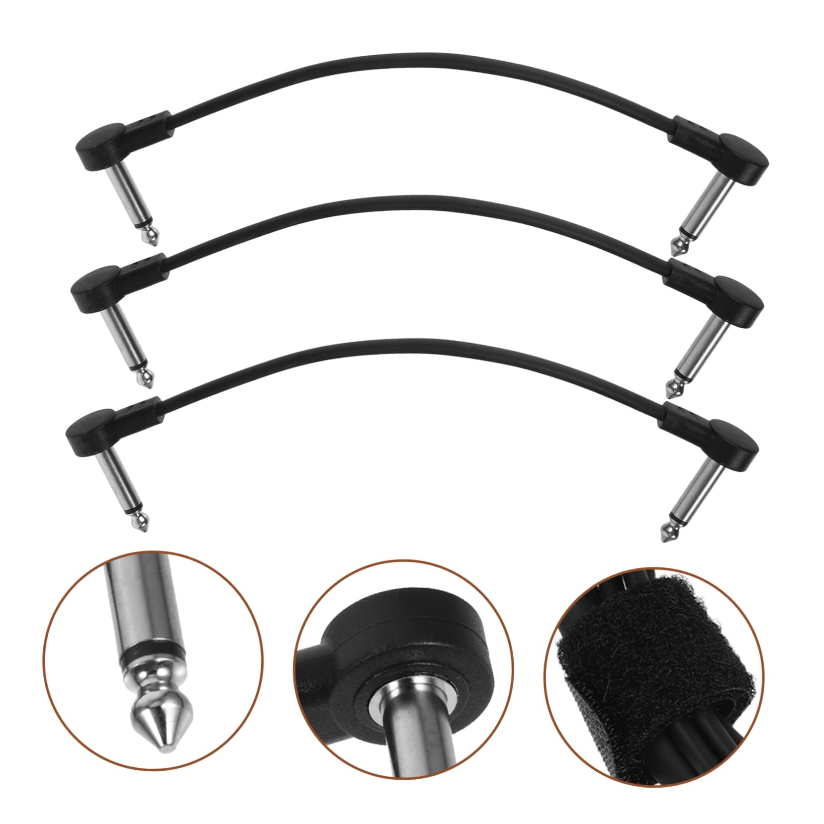 ibasenice 30stücke Gitarren-patchkabel Für Effektpedale Kurze Instrumentenkabel Geräuschlos Stecker Für Musiker Und Mobile Anwendungen