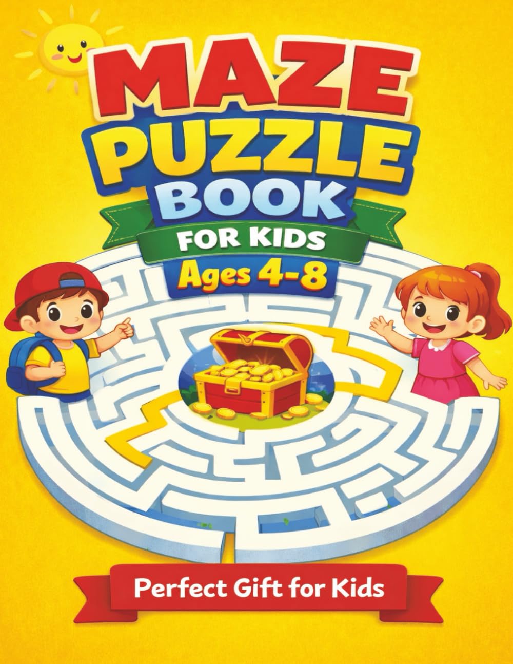 Maze Puzzle Book for Kids Ages 4–8: Fun Maze Activities