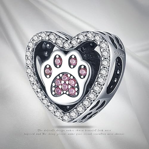 Miniatura 6 de Pandach 925 Sterling Silver Charms for Bracelets Necklace with 5A CZ Stones Dangle Pendant Bead Jewelry Beads Gifts for Women