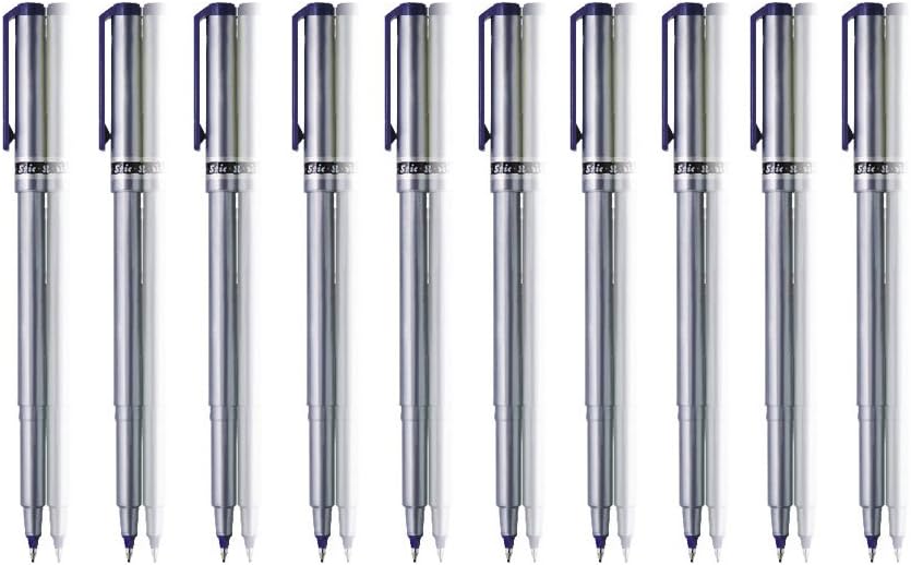 STIC 10 Black Fineliner Pens Set Fine Point Pens 0.5mm Fineliners Black Coloured Pens