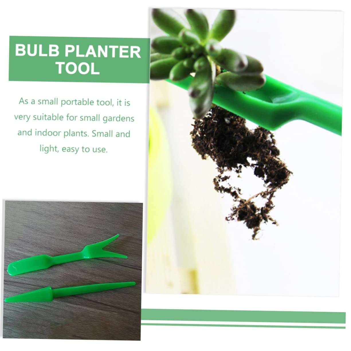 Toyvian 50 Juegos Kit de Herramientas de Jardinería de Herramientas de Trasplante Excavación y Deshierbe para Verduras y Suculentas para Cuidado de Plantas Macetas y