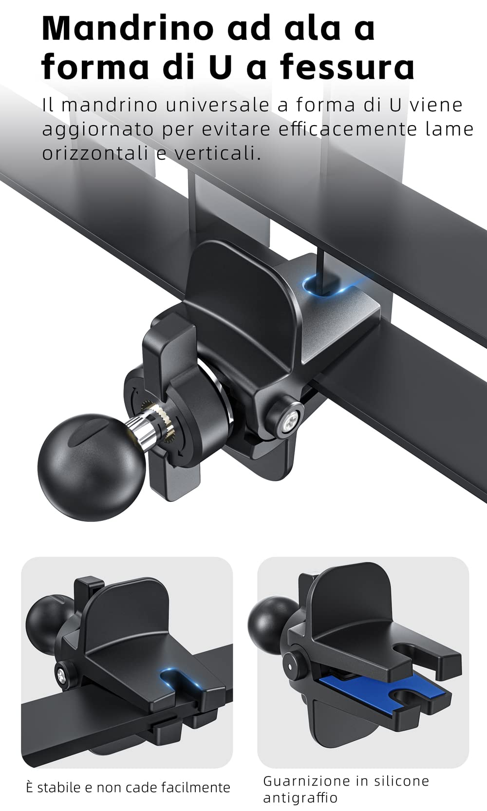 Tigratigro Caricabatterie Wireless Magnetico per Auto Qi 15W,Ricarica Veloce, Supporto Auto Mag-safe, Compatibile con Mag-Safe per iPhone 12/13/14/15 Serie
