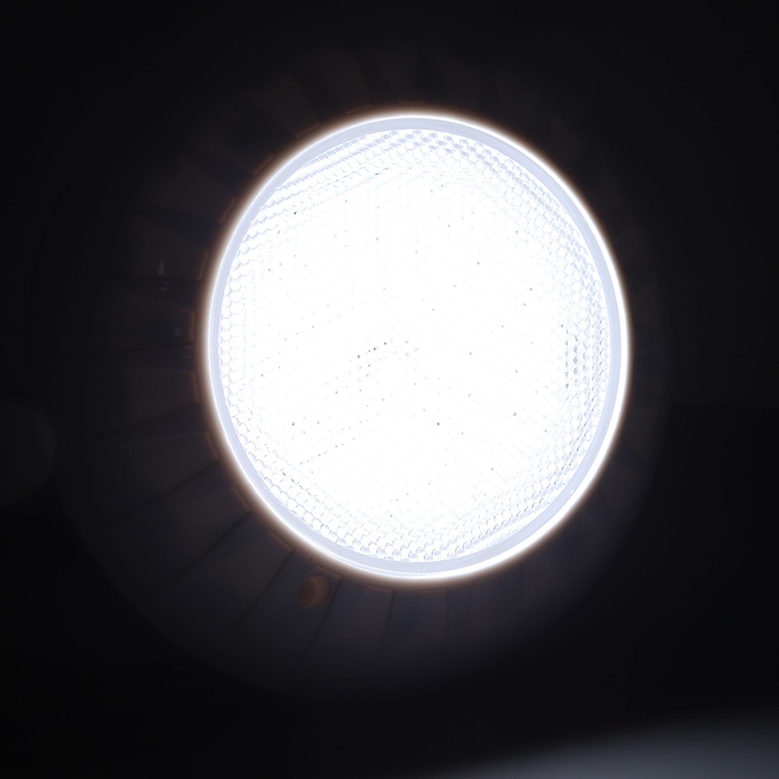 Naroote Unterwasserleuchten, IP68 Wasserdichte LED-Schwimmbadleuchten, 9,1 Zoll Durchmesser 6,1 Fuß Kabel, 18 W Helle LED für den Garten (weißes Licht)