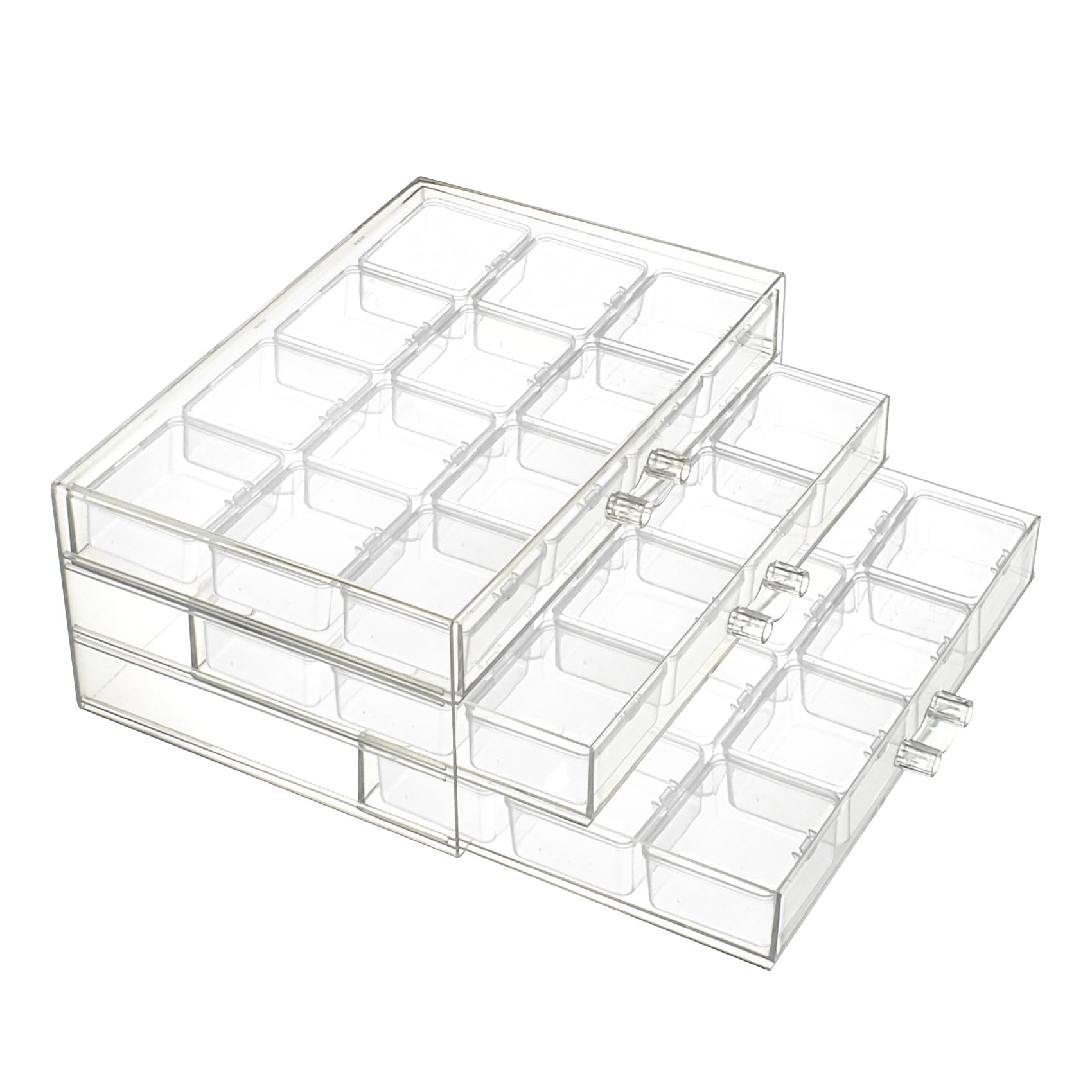 ZIIYAN Scatola organizer per perline, 5 cassetti e 60 piccole perline