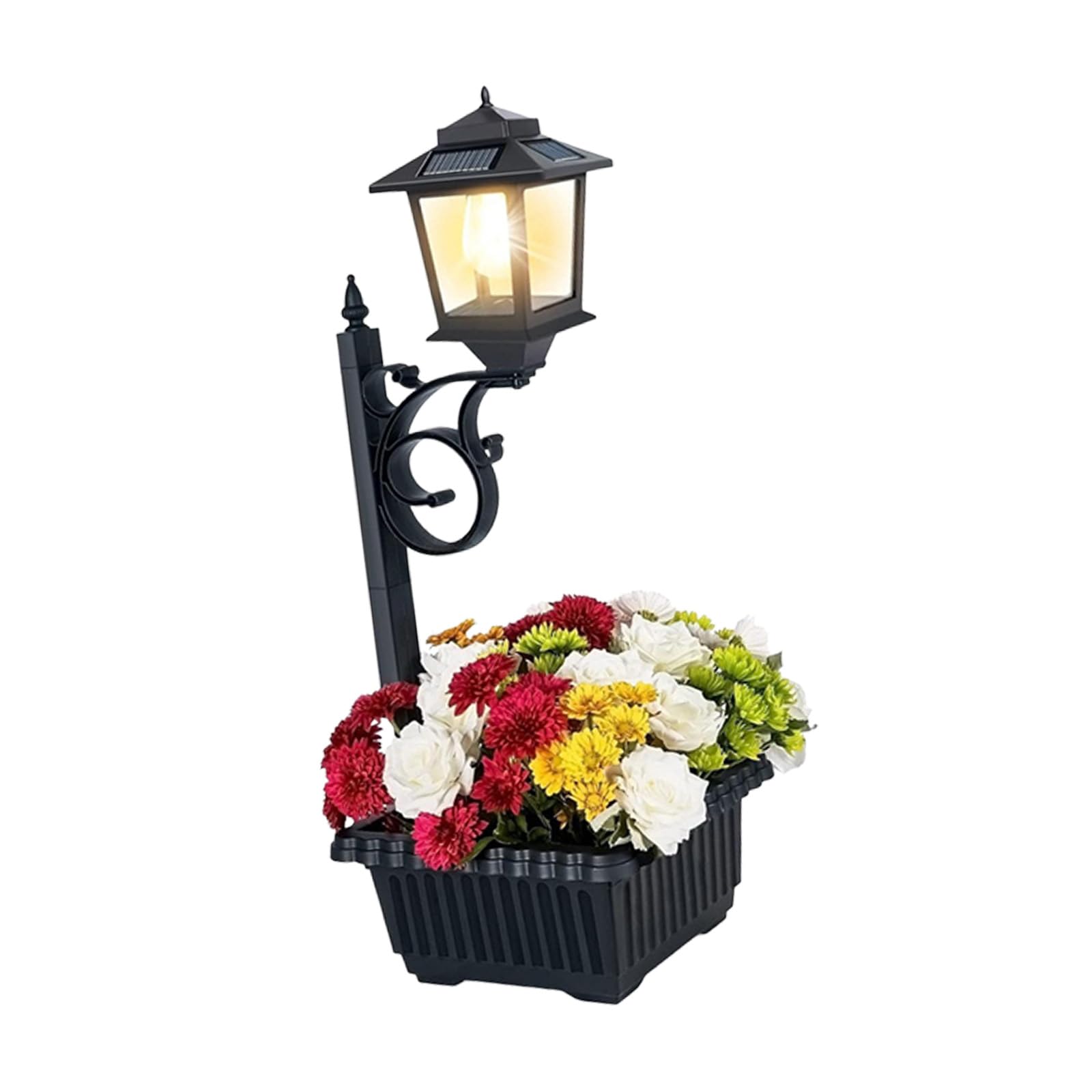 Lampadaire pot de fleurs étanche pour illuminer vos soirées de jardin