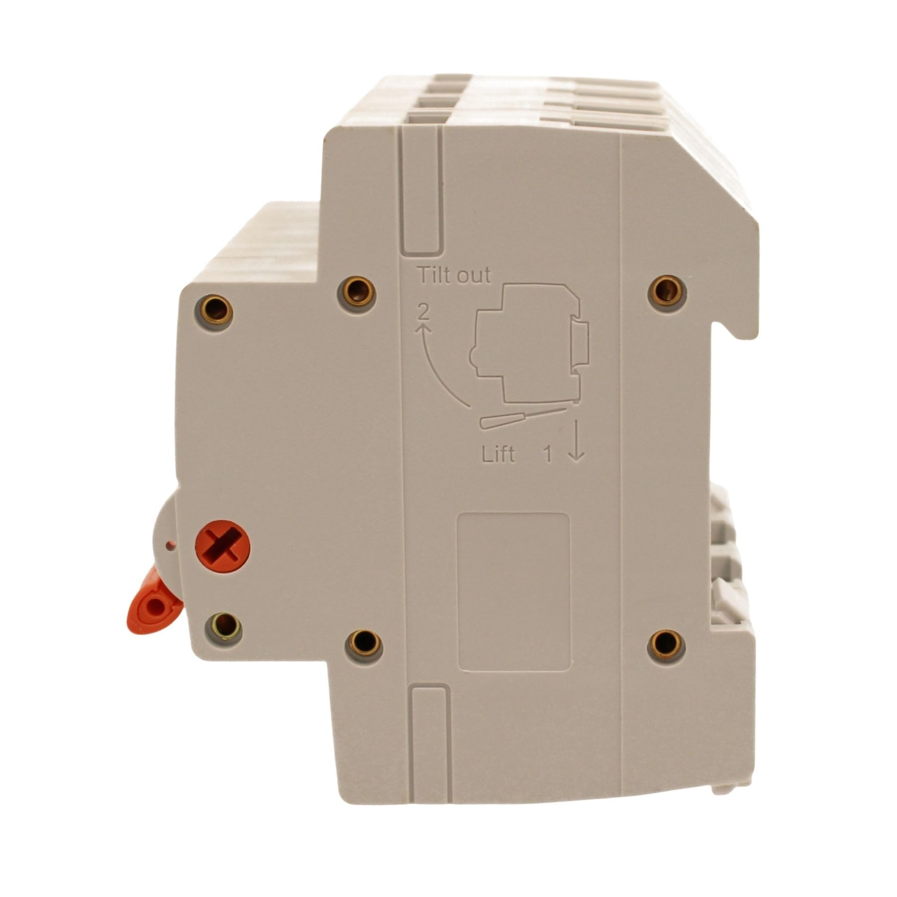 Disjoncteur modulaire triphasé 125A, 4P quadripolaire 4 modules DIN 380 V AC, IP20, certifié IEC60947-3