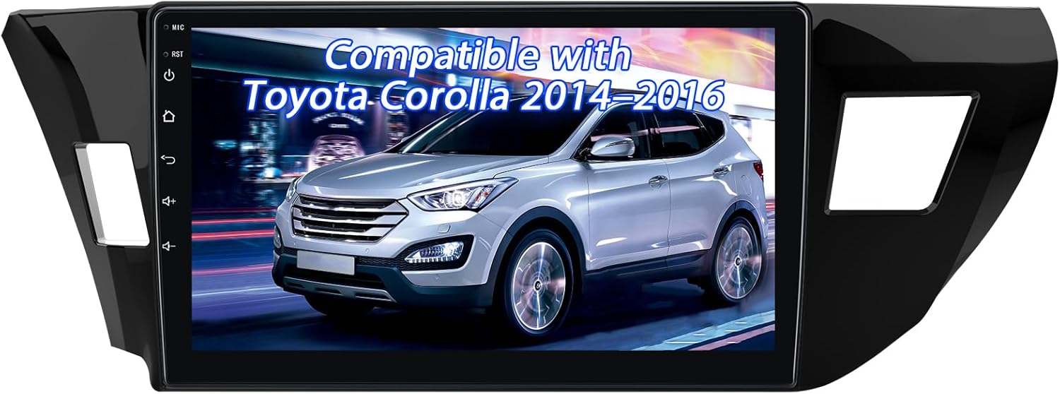 Doreon CarPlay Android Car Stereo for Toyota Corolla 2014–2016, 4GB RAM 64GB ROM Touch Screen Radio with Wireless CarPlay & Android Auto, Bluetooth GPS FM/AM, HD Backup Camera