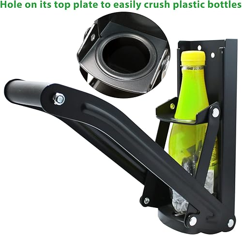 Miniatura 3 de Trituradora de latas de 16 onzas, trituradora de latas con abrelatas, trituradora de latas de aluminio, trituradora de latas montada en la pared,