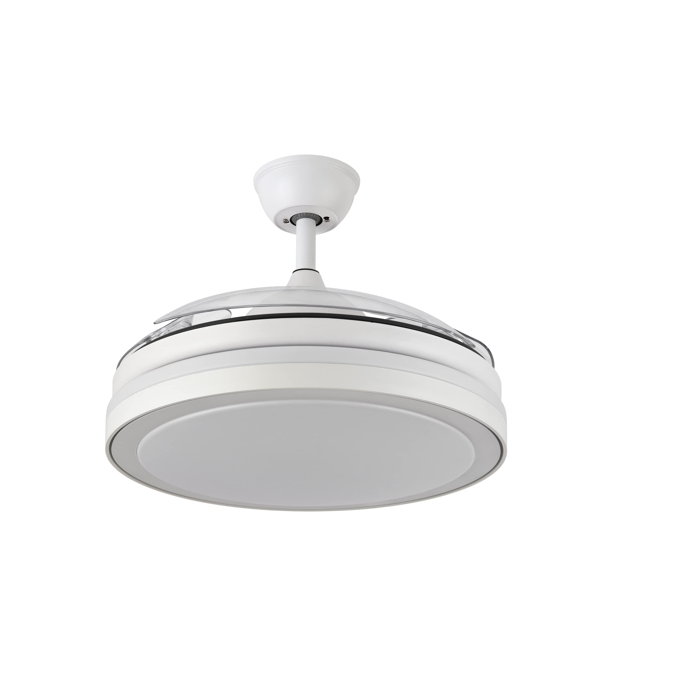 Ventilador Esparta Plus 72w 6980lm Blanco 3 Aspas Desp. 107d C/Remoto+ Temporizador+ Memoria