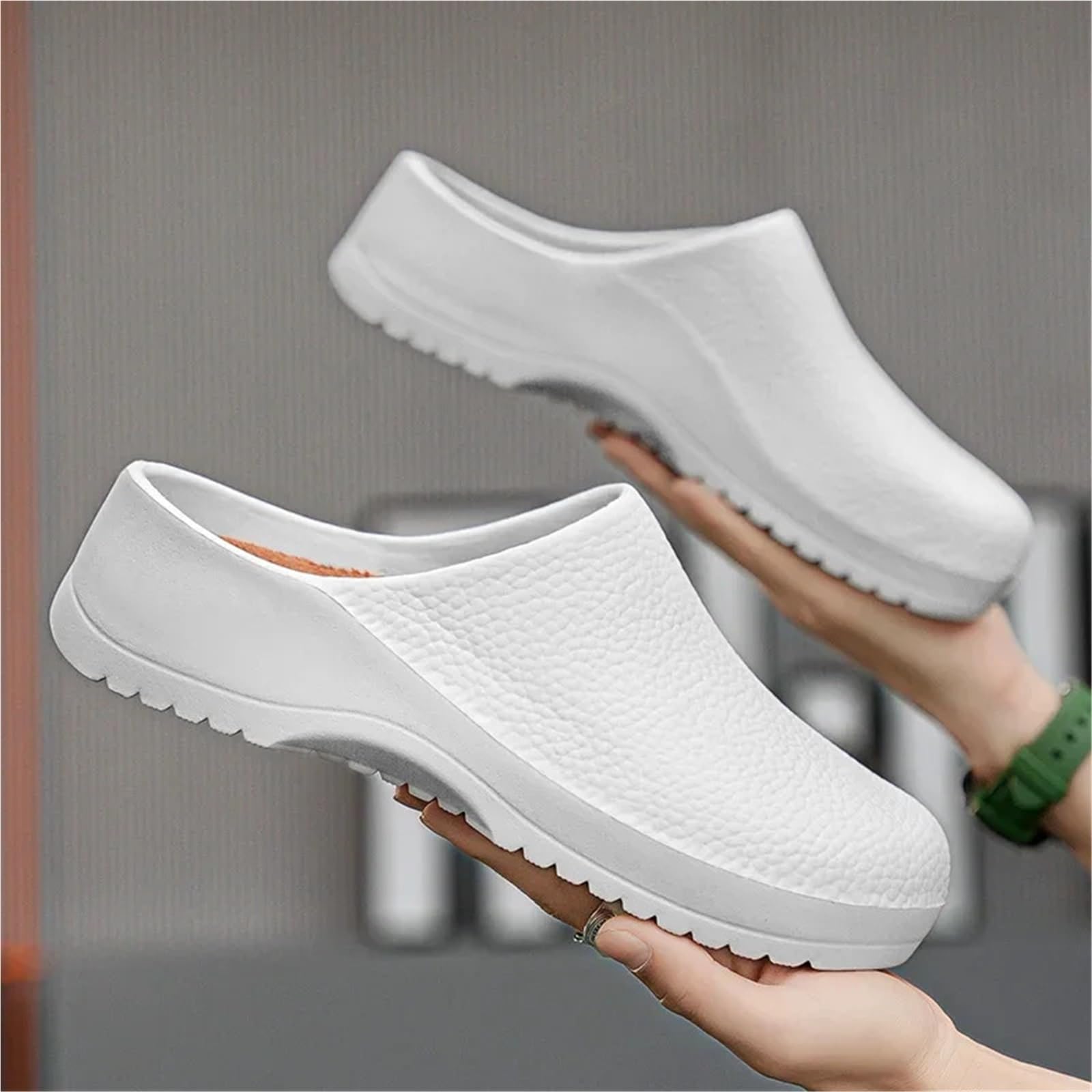 Scarpe da Chef Antiscivolo Scarpe da Chef comode, Leggere e Impermeabili | Chef di gomma da lavoro ospedaliero con funzione impermeabile