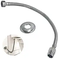 Dona D Cor, Mangueira Engate Flexivel Torneira Fria Inox 304 Trançado 40cm Macho Femea Rabicho Entrada De Agua Quente Fria Vaso Sanitário Caixa Acoplada Banheiro
