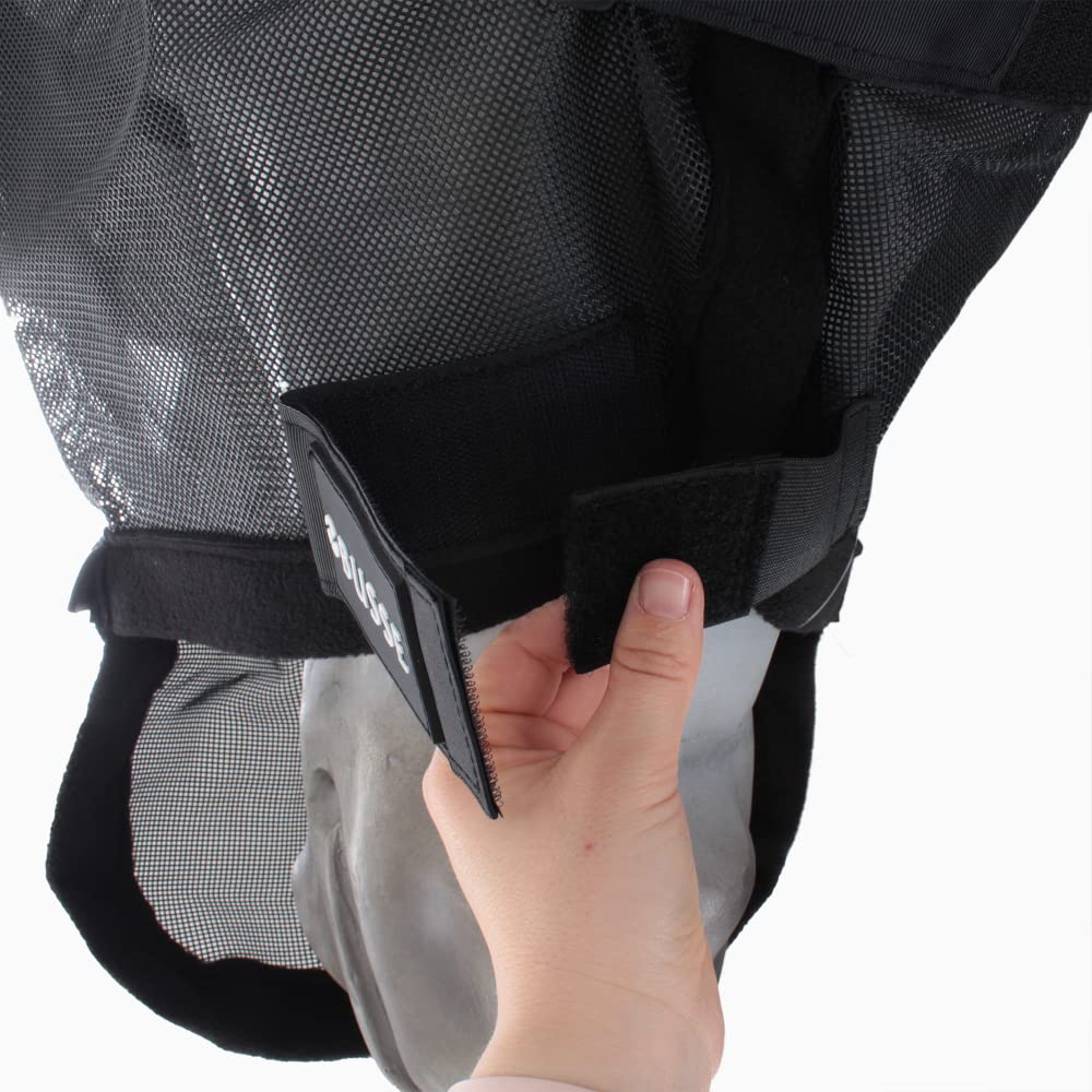 Busse Fliegenmaske Fly Professional, Shetty, schwarz