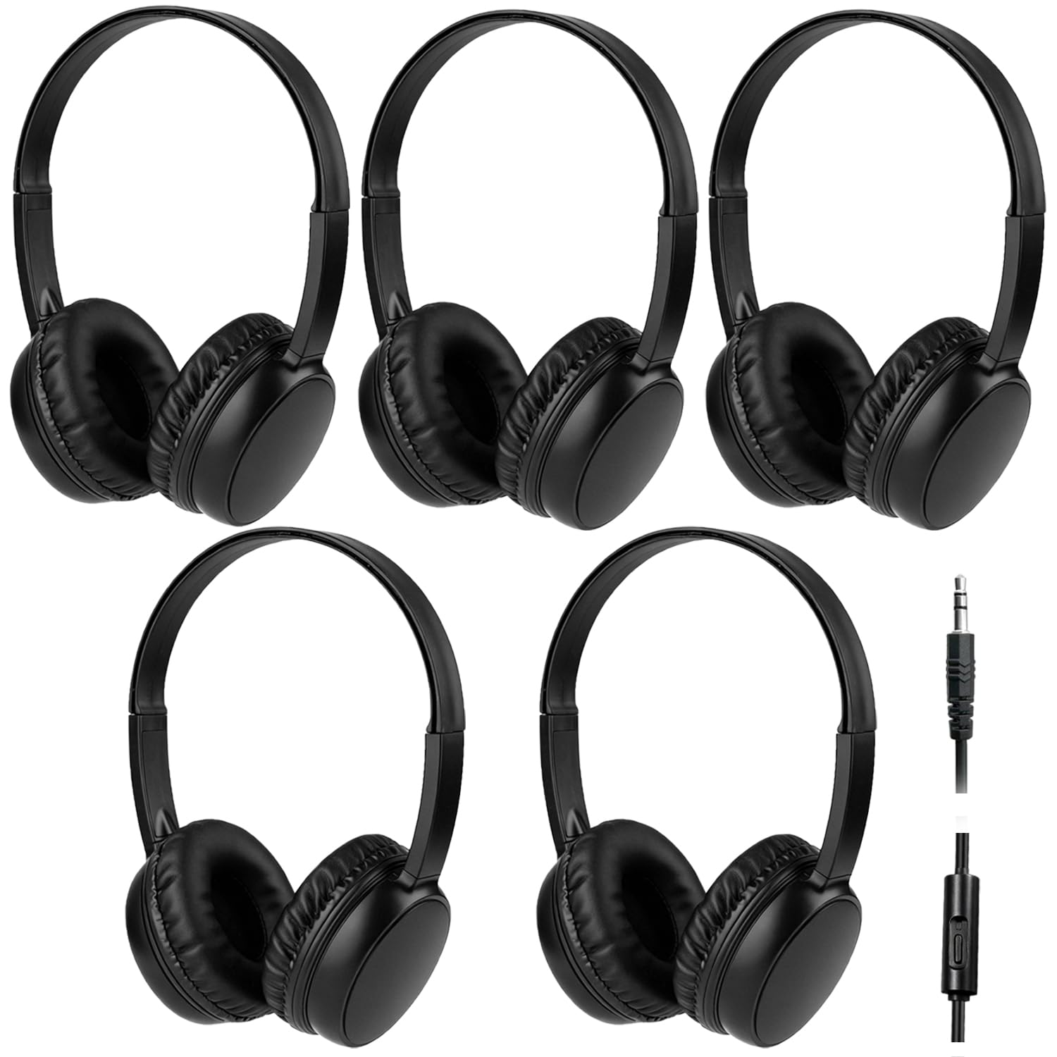 Pack 5 casques audio enfants avec micro pour résoudre le bruit en classe - 8