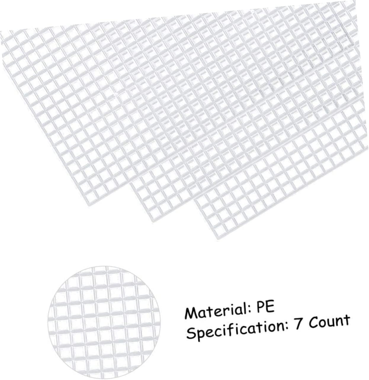 Beatifufu 30pcs Mesh Plastic Canvas Sheets Square Embroidery DIY Cross-Stitch Mesh Plastic Canvas Sheets Lightweight Easy Storage