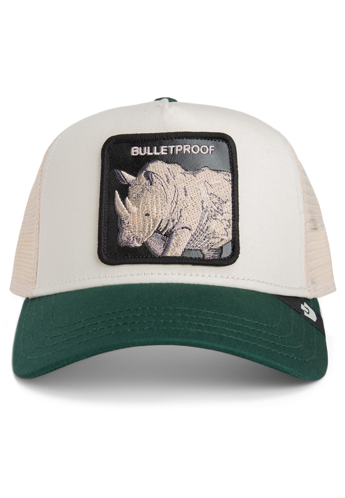 Goorin Bros. Trucker Cap Bulletproof Chalk Guard Beige Green, Size: One Size