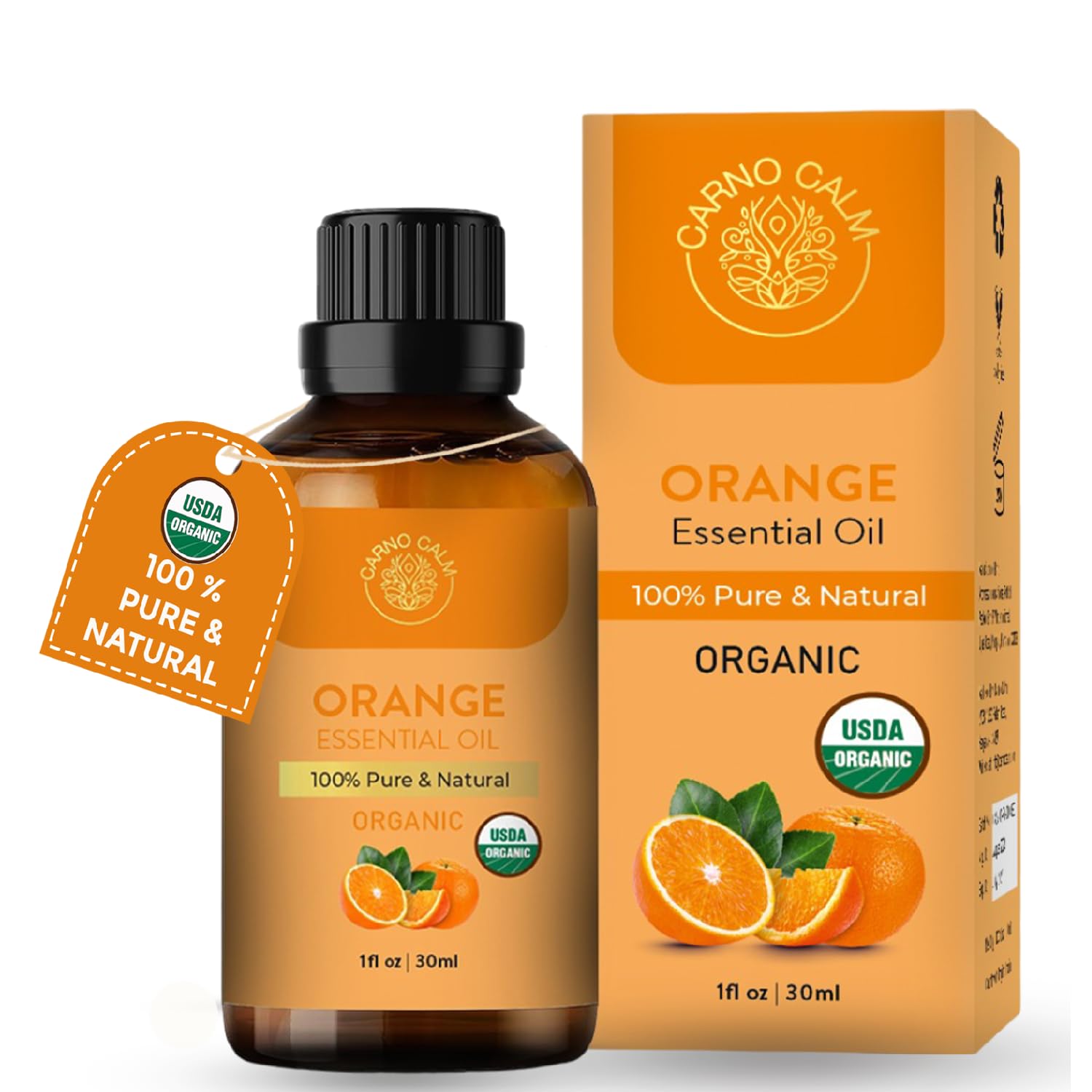 Sweet Orange Essential Oil 30ml | 100% Pure and Natural | Therapeutic Grade Essential Oil for Aromatherapy and Skin | 1 fl. Oz