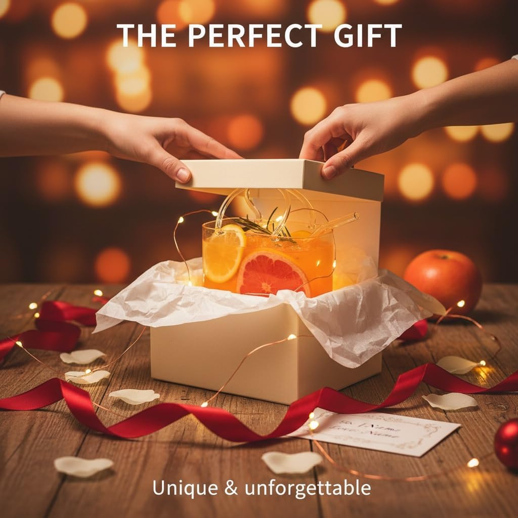 Glass Purse for Drinks, Unique Handbag-Shaped Purse Glasses, Creative Bag Shape Drinking Cup with Glass Straw, Cocktail Wine Glasses Vase for Juice Tea Flowers Home Bar Party Decor