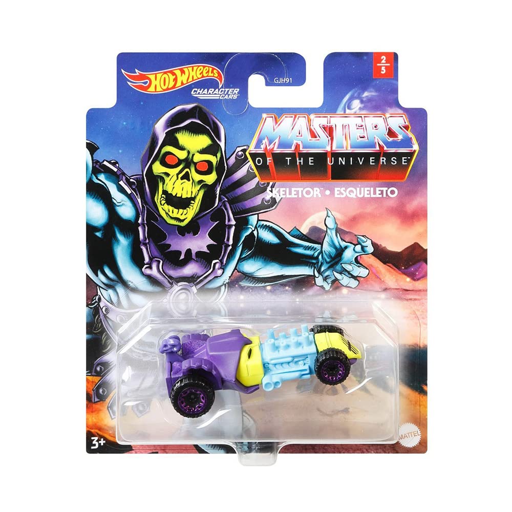 Hot Wheels Masters of The Universe Skeletor Character Cars 2/5, Purple, 5.5 inches (W) x 1.63 inches (L) x 6.5 inches (H)