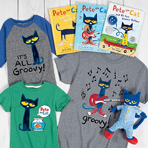 Pete the Cat - Life is Groovy by The Campfire - Toddler and Youth Long Sleeve Graphic T-Shirt - Size 3T Navy4