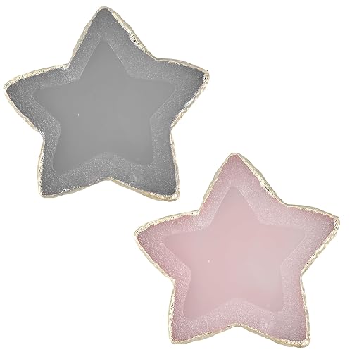 2 Pcs Nail Art Palette Mixing Palette Stars Shape Nails