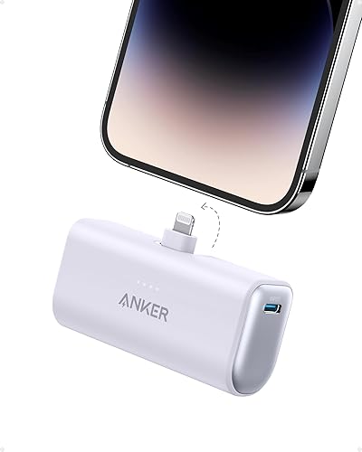 Miniatura 7 de ANKER Cargador portátil nano para iPhone, con conector Lightning certificado MFi integrado, batería externa de 5,000 mAh 12 W, compatible con iPhone
