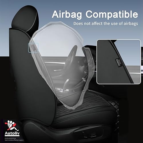 Miniatura 5 de Juego completo de fundas de asiento de automóvil para Chevrolet Trailblazer 2021-2024, piel sintética para Chevy Trailblazer, cojín de asiento de 2