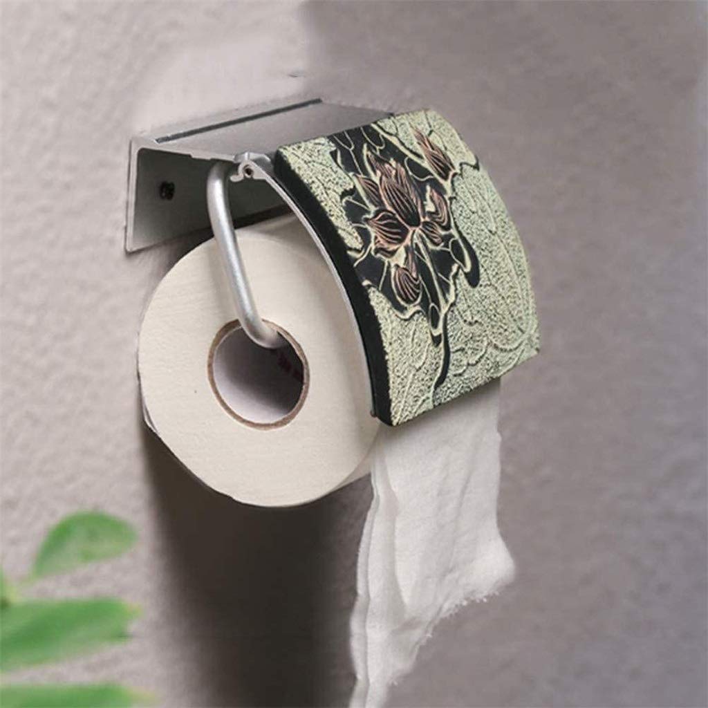 NEECS Portarotolo portarotolo da Parete, portarotolo Carta igienica da Bagno, portasciugamani da Cucina Placcato Oro