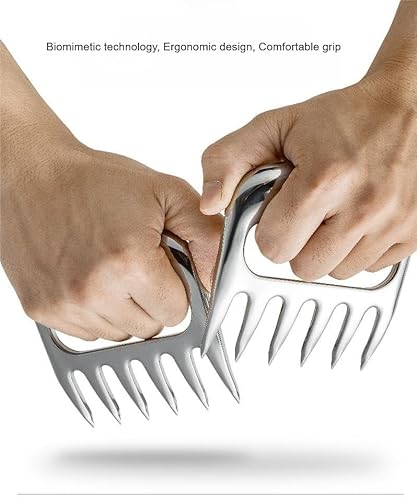The Bear Meat Claws Meat Shredder for BBQ - Easily Lift, Handle, Shred, and Cut Meats - Essential for BBQ - Perfectly Shredded Meat-Ultra Sharp Blades and Heat Resistant Stainless Steel - Image 4