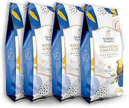 KIT Café Especial Bourbon Amarelo Torrado em Grãos - 4 pacotes de 250G